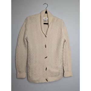 Talbot's Wool toggle knit cardigan sweater Small